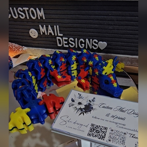 3d Printed autism dragon - Picture 5 of 11